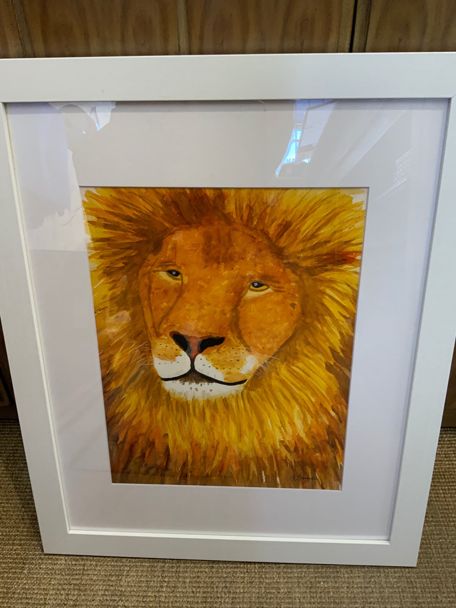 Lion Print 22" x 18"
