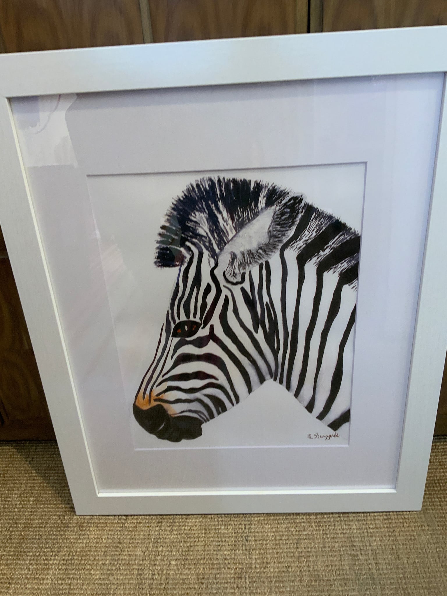 Zebra Print 22" x 18"