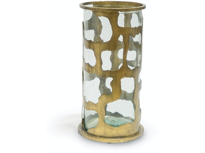 Dorian Metal Hurricane, Small - 6.75"d x 13.75"h