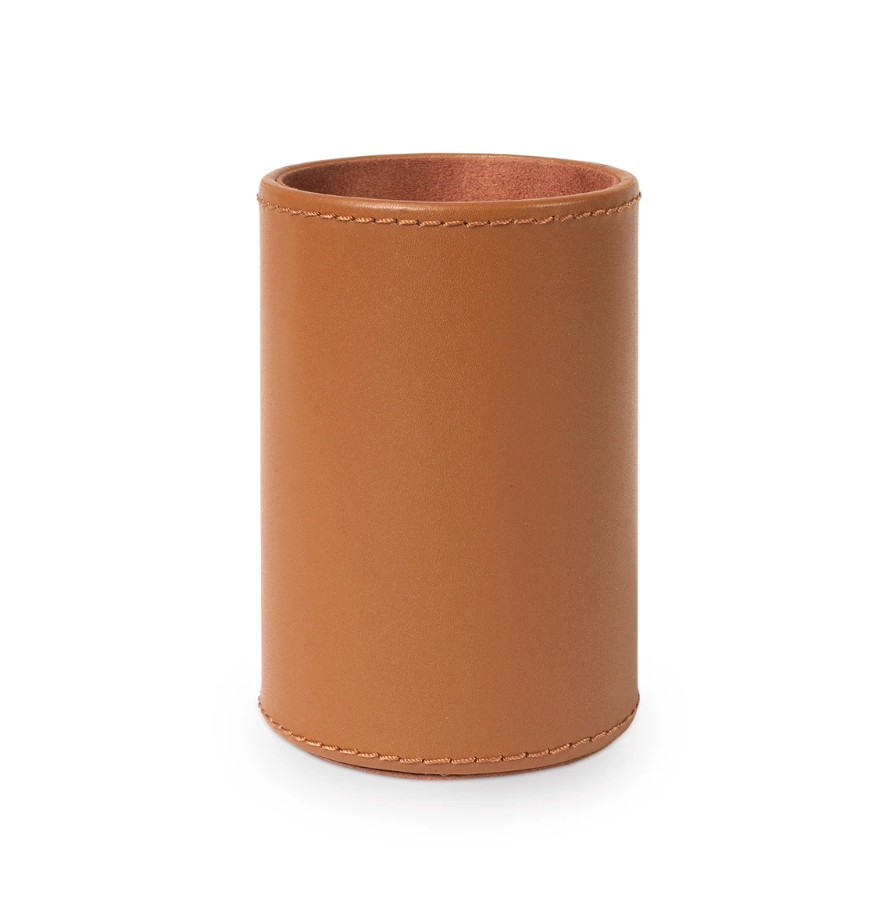 Hunter Pen / Pencil Cup/Tan  3W x 3D x 4.75
