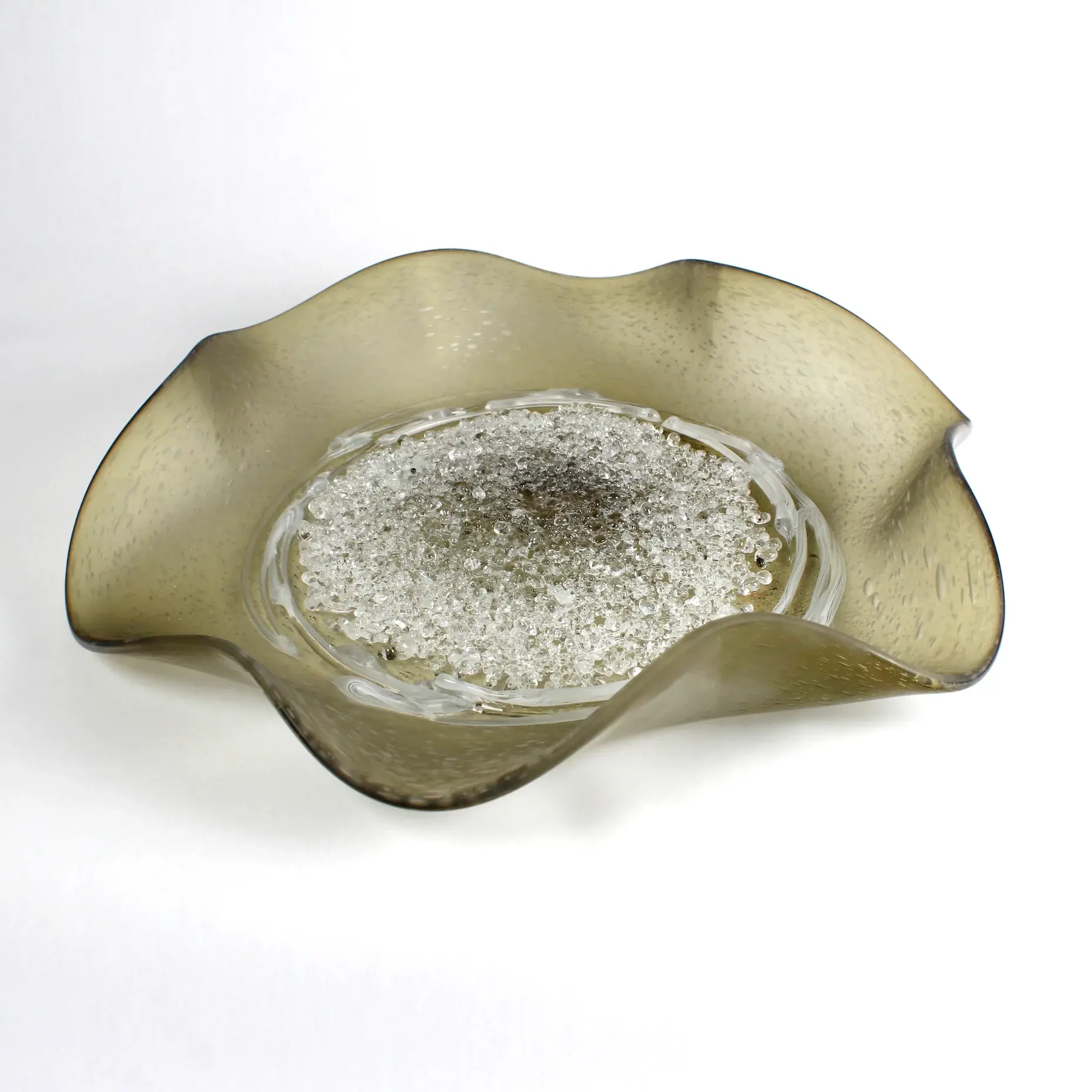 Round Table Top Dish 20" Hard Candy Olive Green