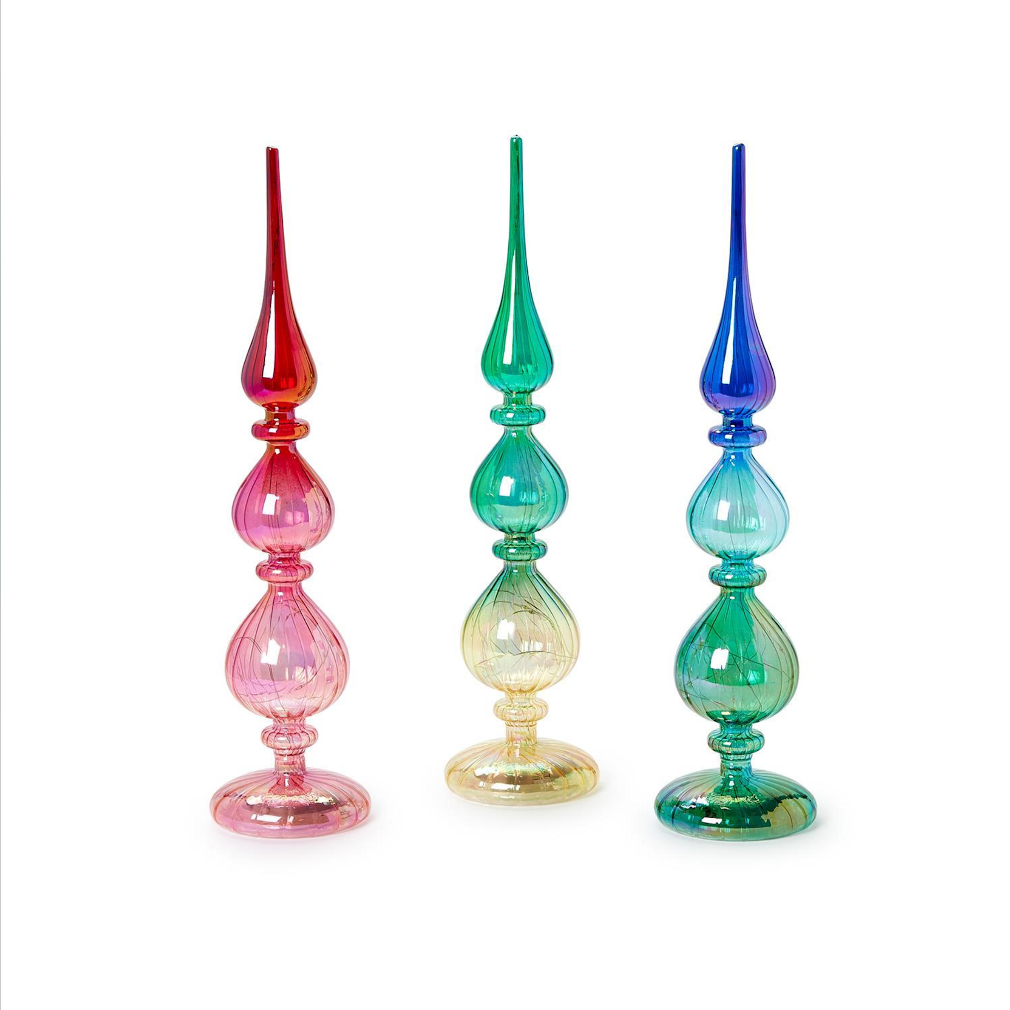 Ombré Finial Tree LED Decor Assorted 3 Colors