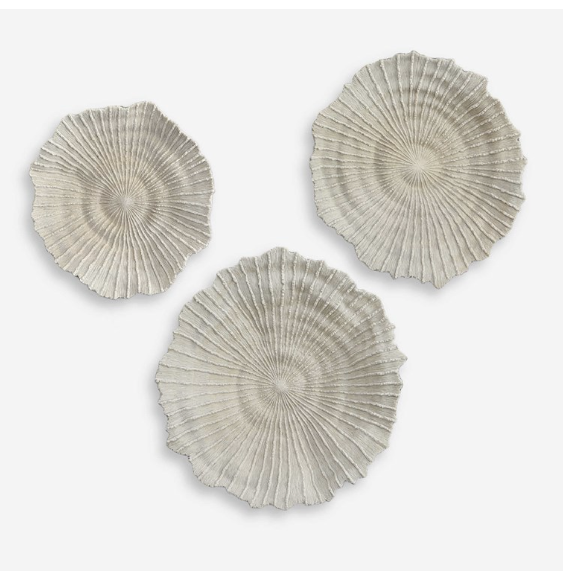 OCEAN GEMS WALL DECOR, S/3 22 W X 21 H X 4 D (in)