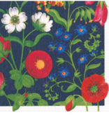 Cloisters Garden Navy Napkin Cocktail