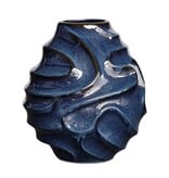 Helix Swirl Indoor-Outdoor Vase / 15dia x16h
