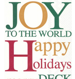 Joyous Christmas Guest Towel