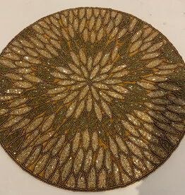 Gold Beaded Placemat