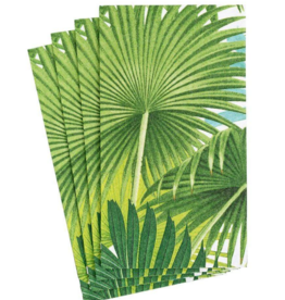 Palm Fronds White Paper Guest Towel Napkins