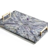 Greystone Mosaic Tray   18" W x 12" D