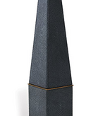 Cairo Gray Obelisk 20" h x 5" x5"
