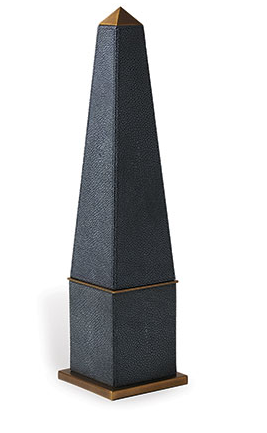 Cairo Gray Obelisk 20" h x 5" x5"