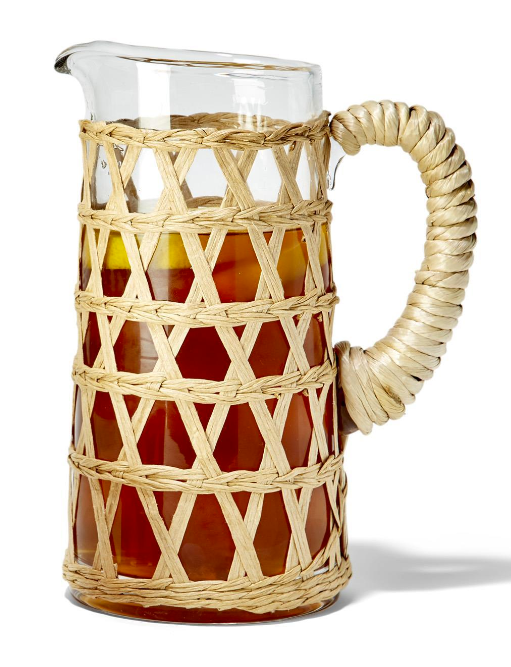 Island Chic Hand-Woven Lattice Pitcher 32 oz.