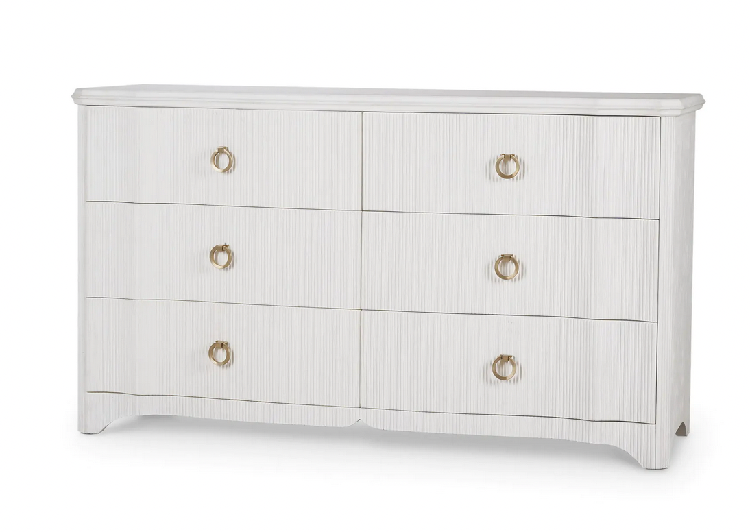 Brighton 6 Drawer Dresser W 64 x D 20 x H 36 in