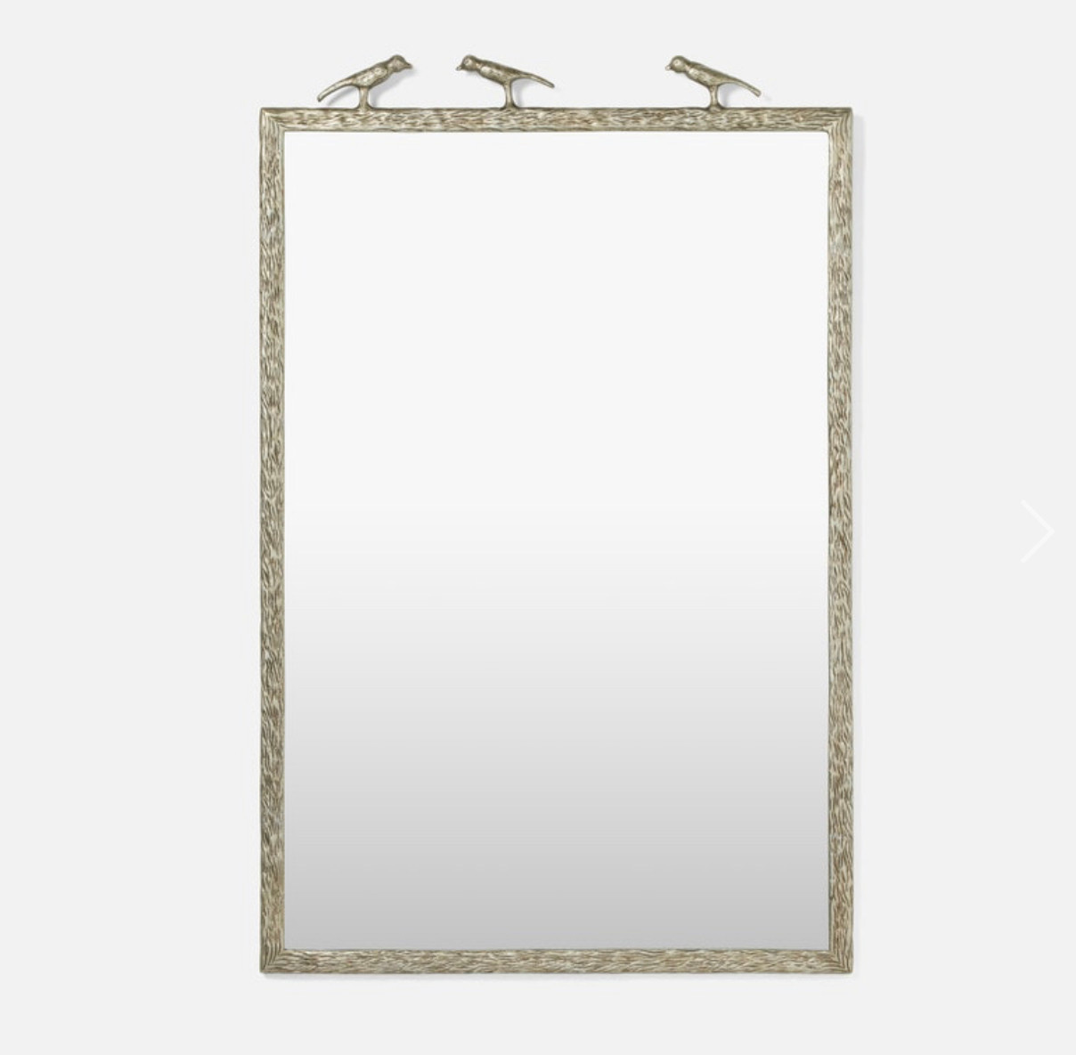 Joelle Three Bird Mirror - Silver - 26"W X 40"H