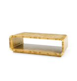 Emil Coffee Table, Burl - 56" x 30" x 18.5"H