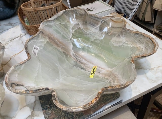 Quartz Onyx Crystalline Bowl 24.4x20.5x6.7
