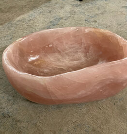Rose Quartz Bowl 17"x10"x8"