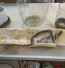 Quartz Onyx Canoe Zebra 31.5x8.7x4.3