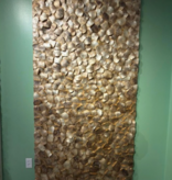 Smoked and Burnt Capiz Oyster Panel 8`x4`