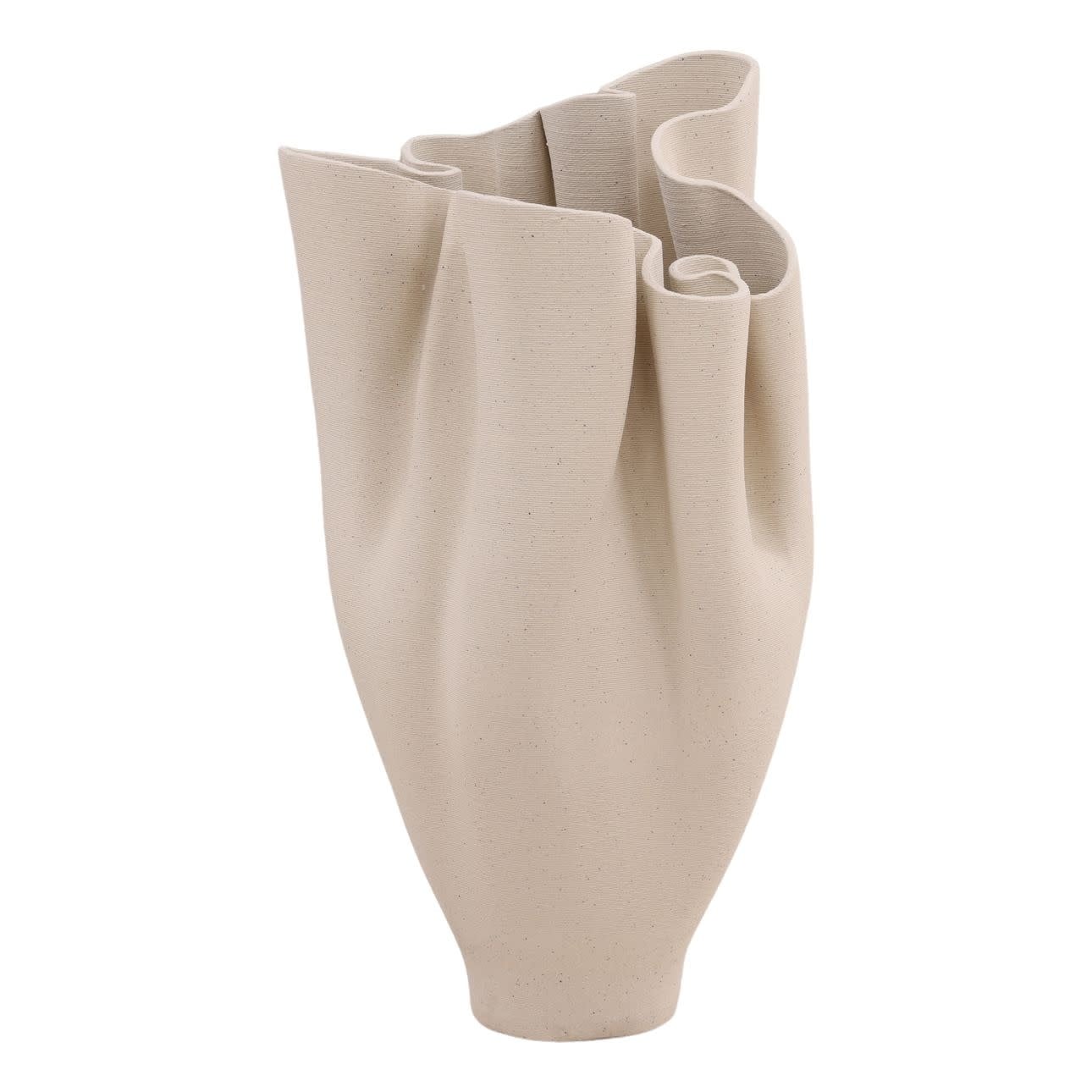 Aurea Vase Large Ivory / 11w x11.5d x19.5h