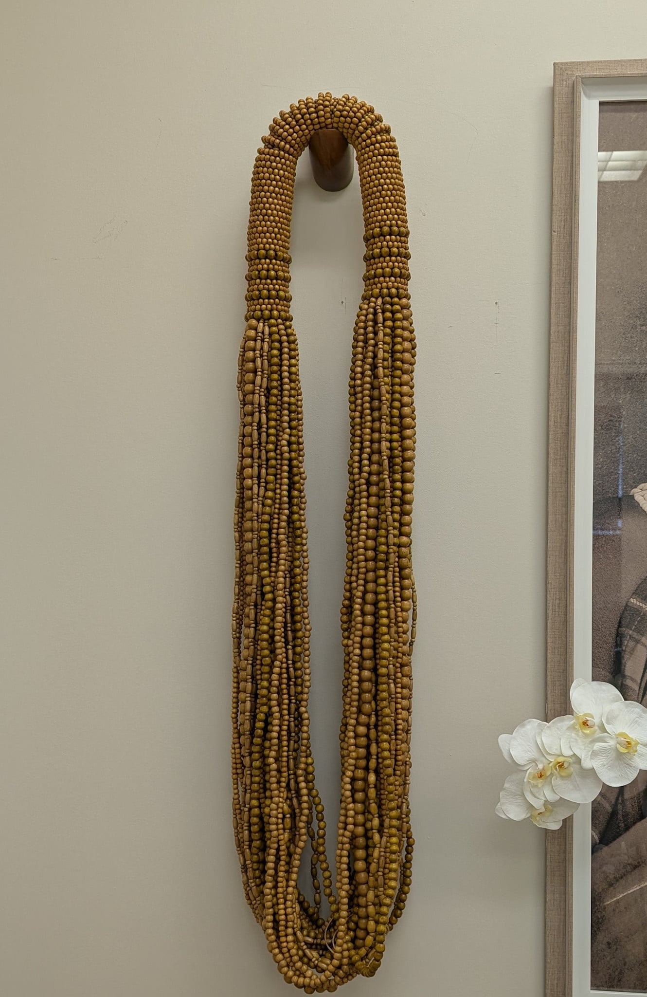 Adorno Necklace/ Beige 47.2"
