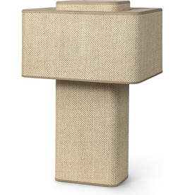 HARMON TABLE LAMP, NATURAL - 8.25"w x 5.75"dp x 22"h