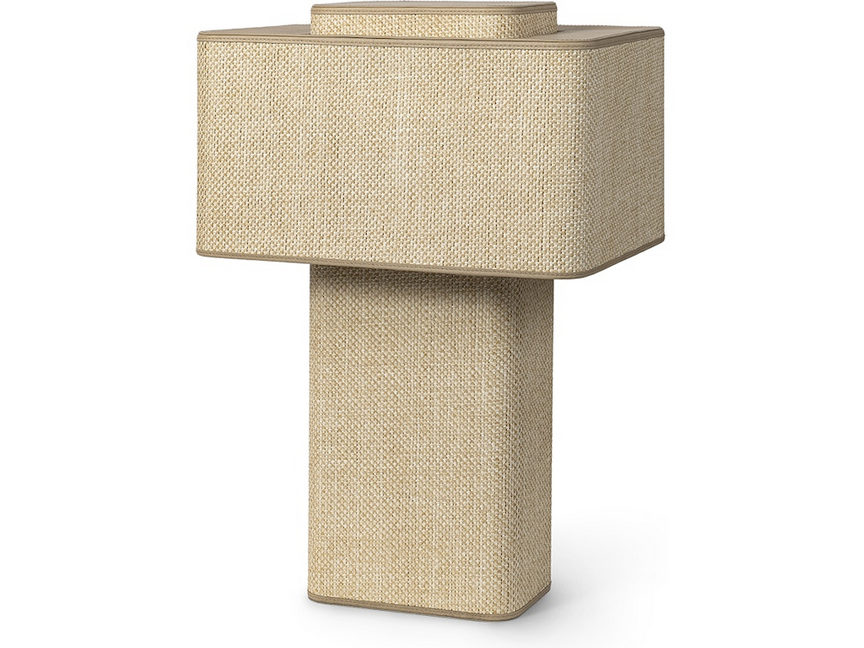 HARMON TABLE LAMP, NATURAL - 8.25"w x 5.75"dp x 22"h