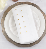 Polka Dot Napkin Gold 20" sq