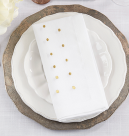 Polka Dot Napkin Gold 20" sq