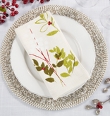 Holiday Botanical Napkin 20" sq Pk of 4