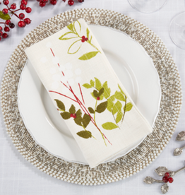 Holiday Botanical Napkin 20" sq Pk of 4
