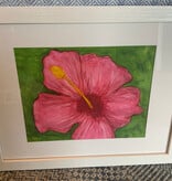 Pink Hybiscus 12.5"x 15.5"