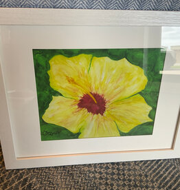 Yellow Hybiscus 12.5"x 15.5"