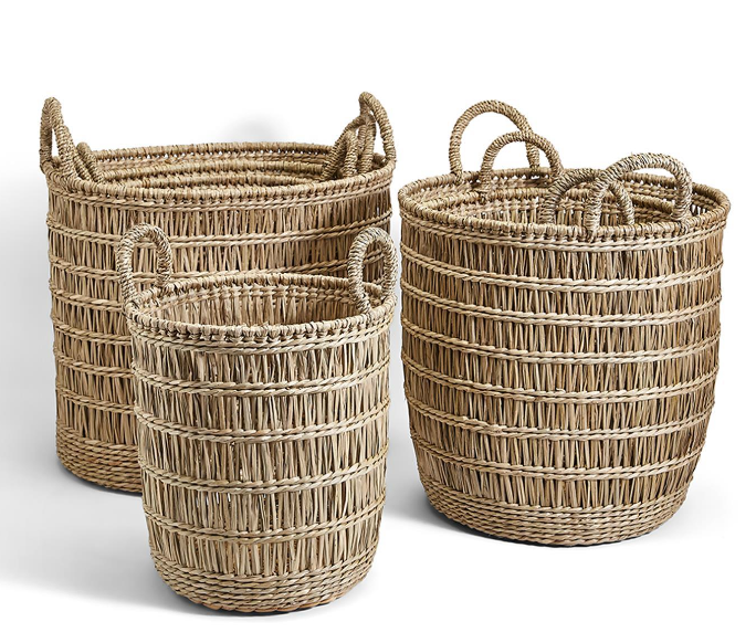 Hand-Crafted Seagrass Baskets