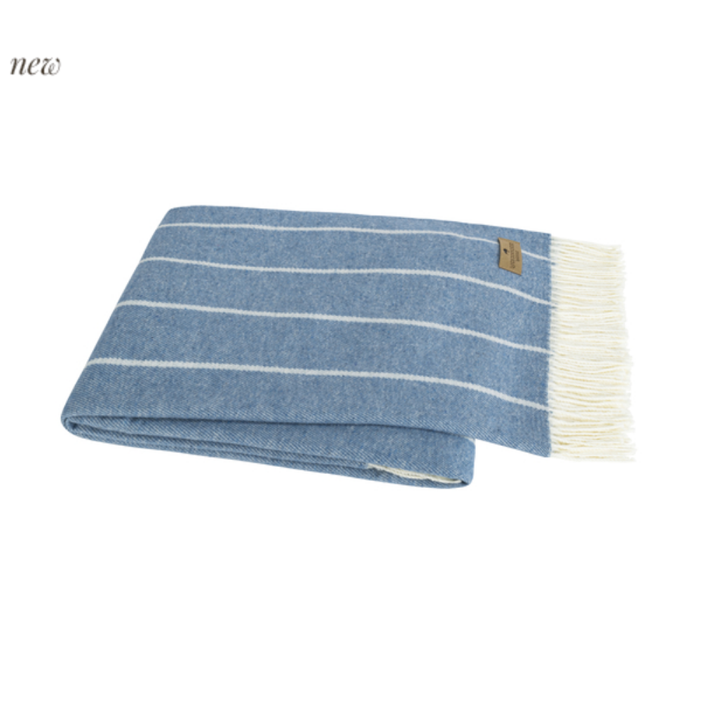 Fiji Stripe Blue Denim 51"Wx67"L