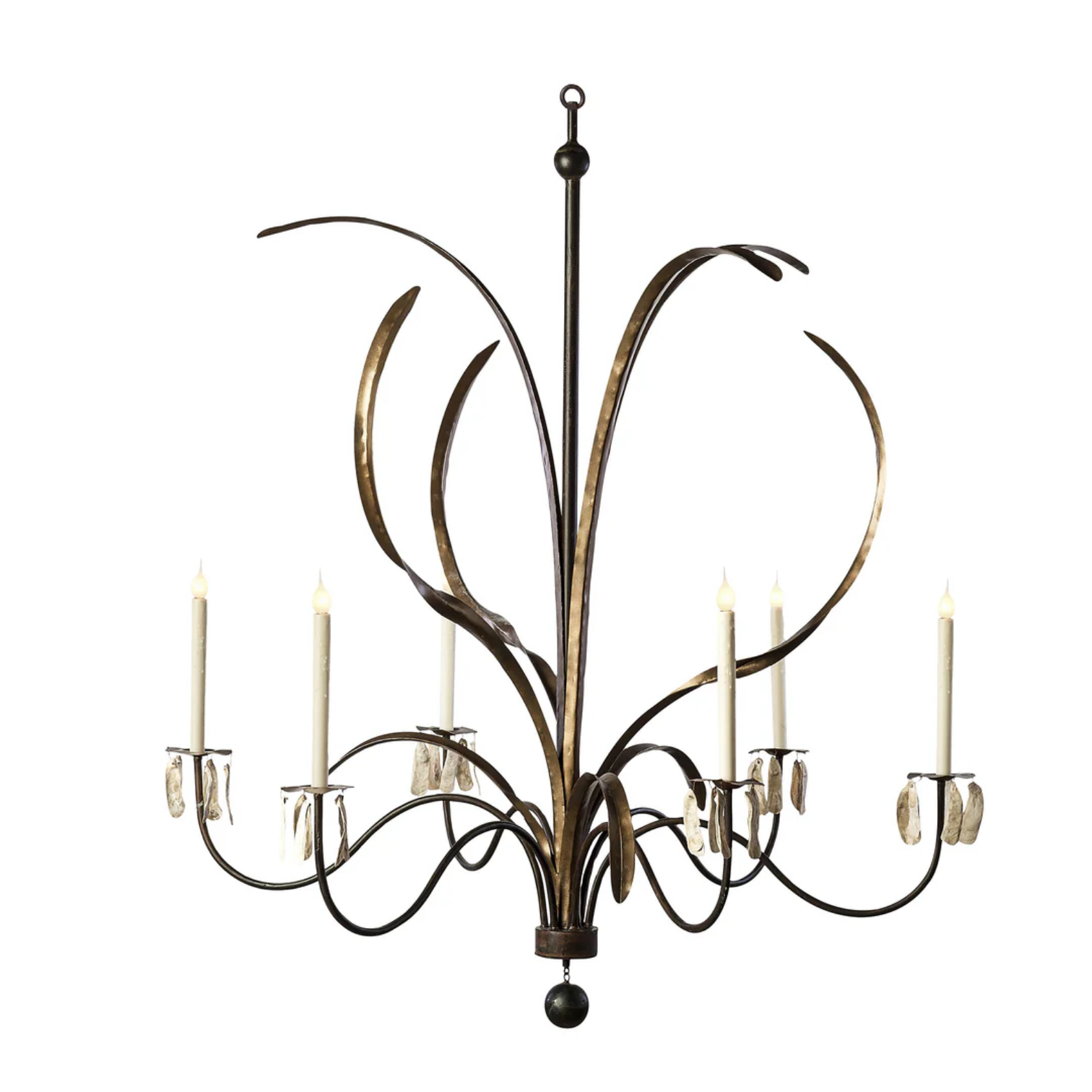 MARSH GRASS GRANDE CHANDELIER  - 51"DIA x 60"H