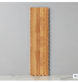 etuHome Scalloped Cutting Plank, Large 36"x10"