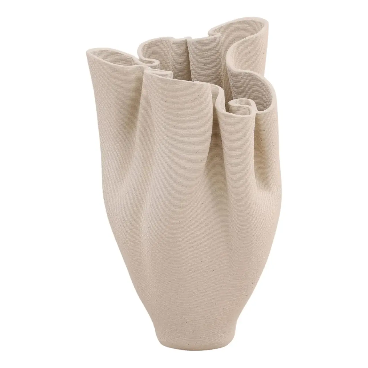 Aurea Vase Small Ivory / 10dia x15.5