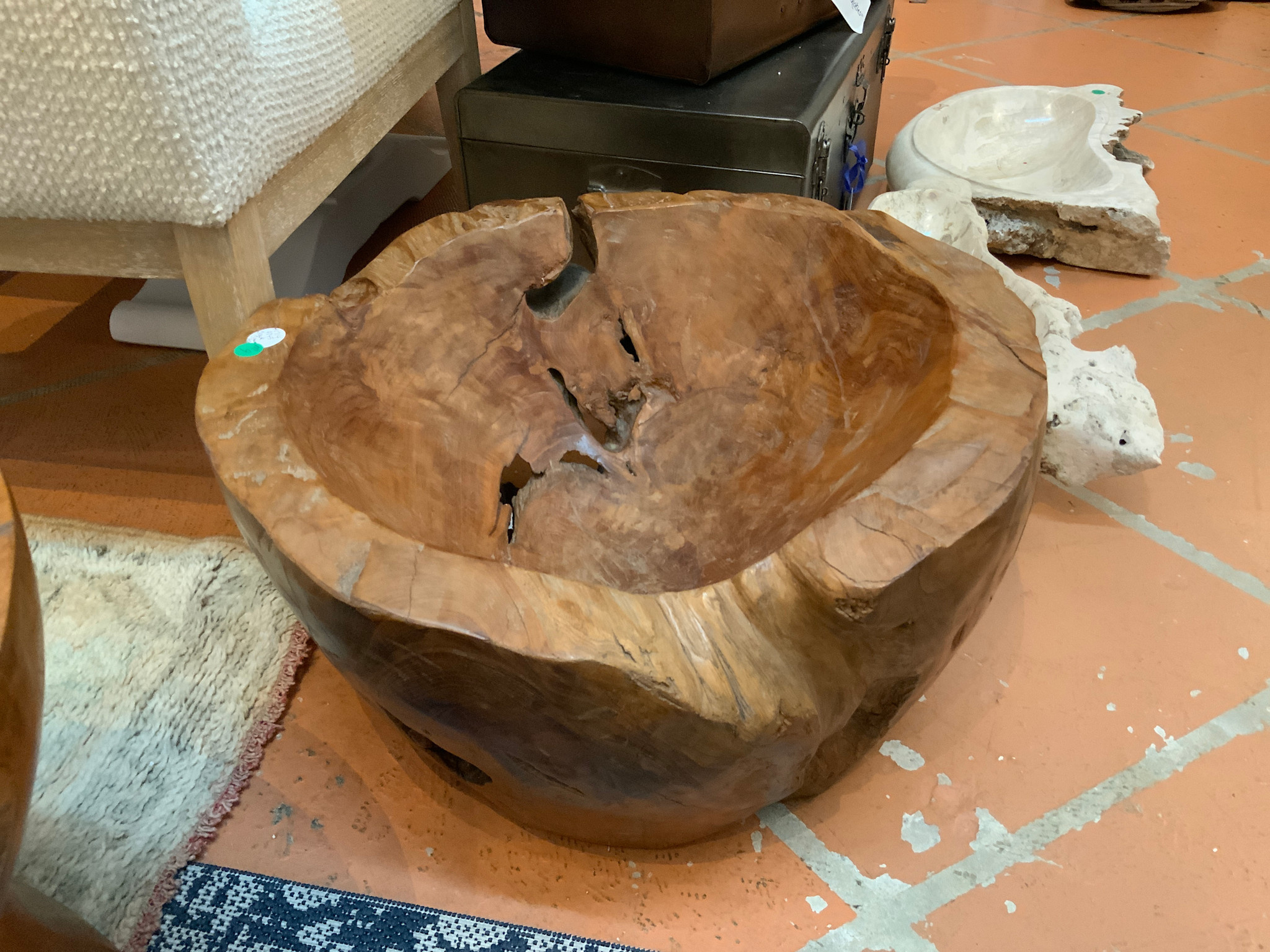 ANTIQUE TEAK BOWL