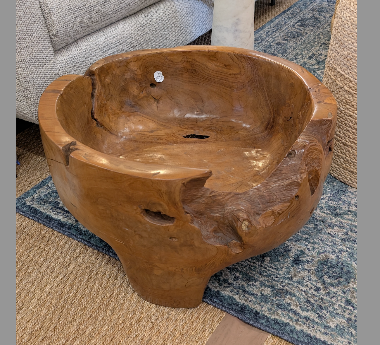 ANTIQUE TEAK BOWL