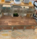 ANTIQUE CARVED BENCH FROM BALI