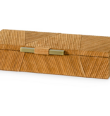 URSINO SUEDE BOX, SMALL - 13.5"w x 6"dp x 2.75"h