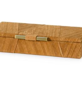 URSINO SUEDE BOX, SMALL - 13.5"w x 6"dp x 2.75"h