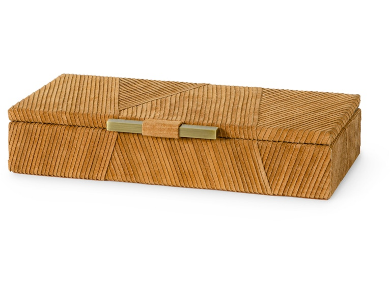 URSINO SUEDE BOX, SMALL - 13.5"w x 6"dp x 2.75"h