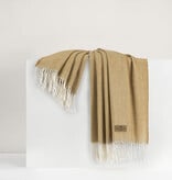 Italian Herringbone Gold Throw