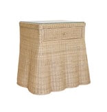 Giselle Side Table - Rattan - 32.25"W x 29"H x 21.5"D