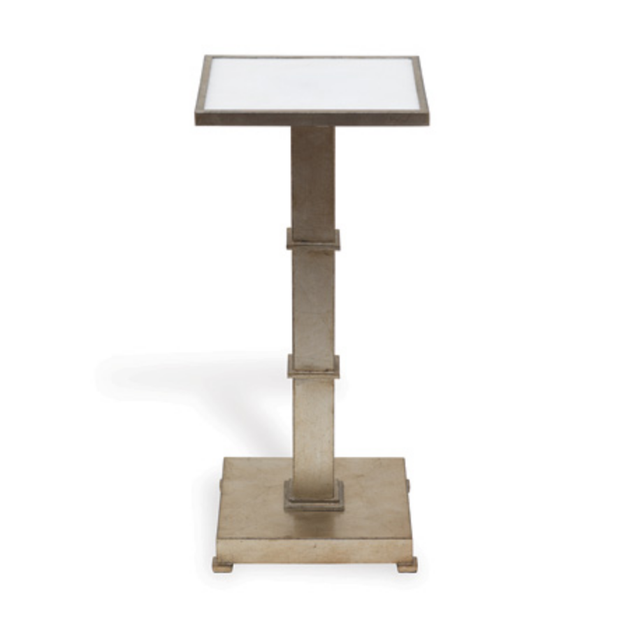 Blake Silver Accent Table - 23"H x 10"W x 10"D