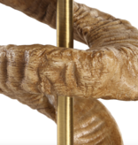 Rams Horn Table Lamp   34H,   Shade 10H X 15 Dia. (in)