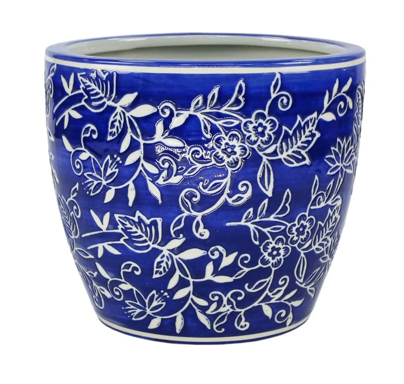 Lotus Cache Pot 7”H x 8”DIA