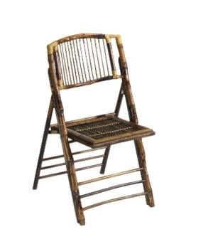 Folding Rattan Chair - Rattan Tortoise Gloss W19 x D22 x H35"